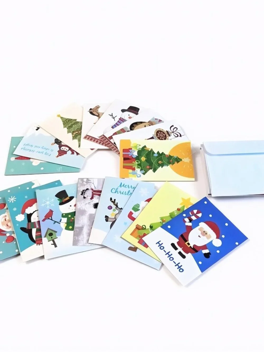 Lot of 16 Holiday Greeting Cards w/Envelopes, Shutterstock Designs, Unused